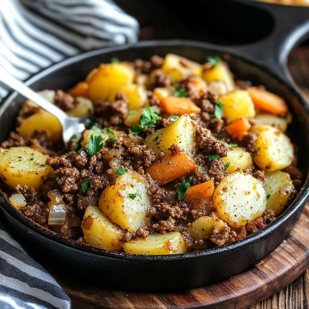 Hobo Casserole Rustic Ground Beef and Potato Bake