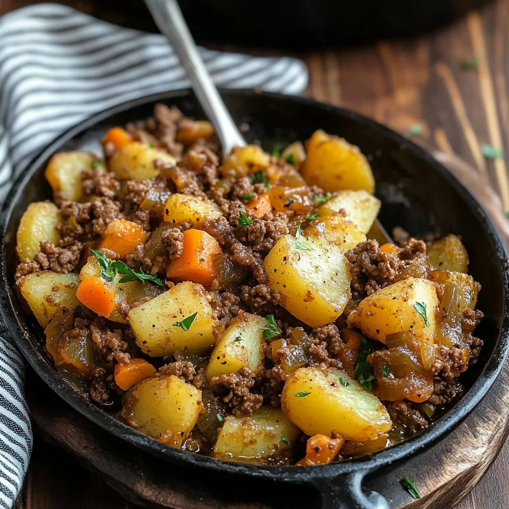 Easy Hobo Casserole Rustic Ground Beef and Potato Bake