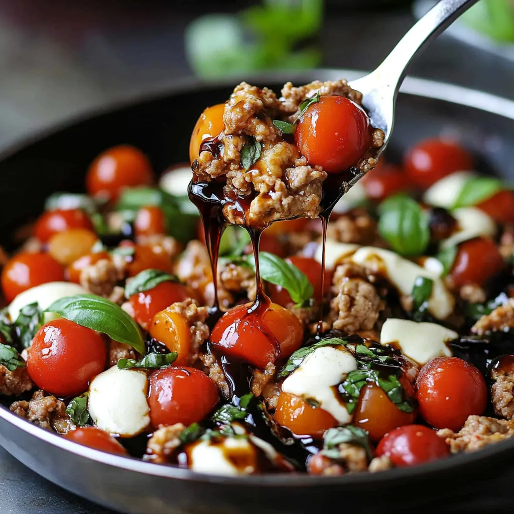 Ground Chicken Caprese