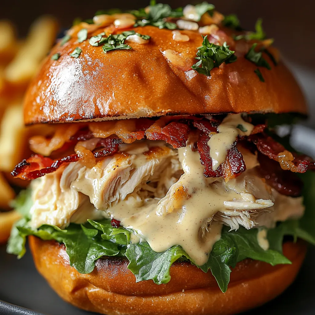 Slow Cooker Chicken Bacon Ranch Sandwiches Recipe
