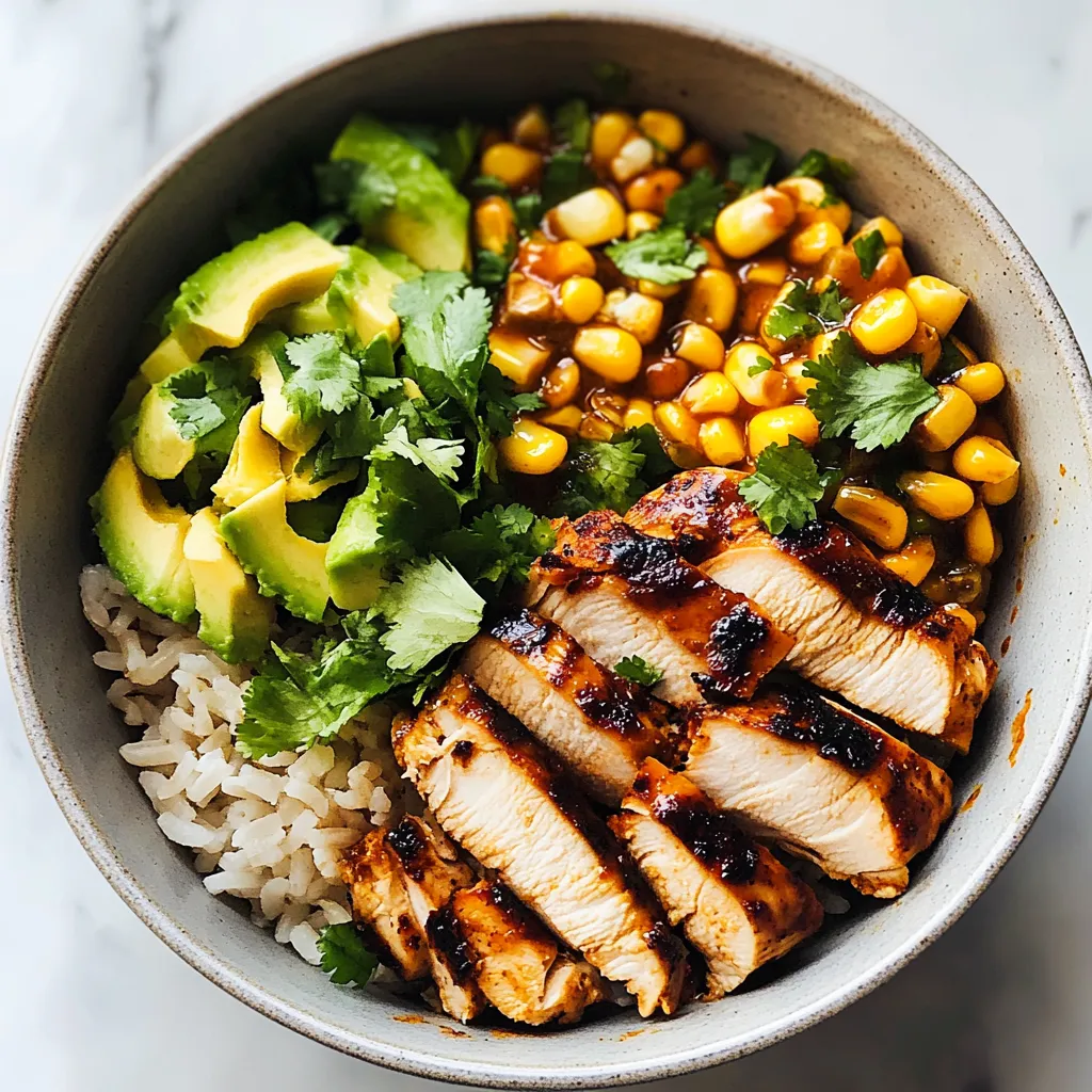 Easy Honey Chipotle Chicken Rice Bowls