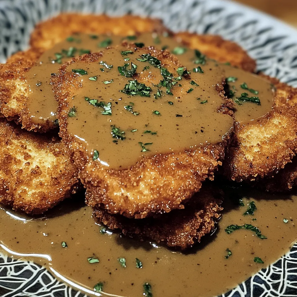 Pork Schnitzel with Dijon Gravy Recipe