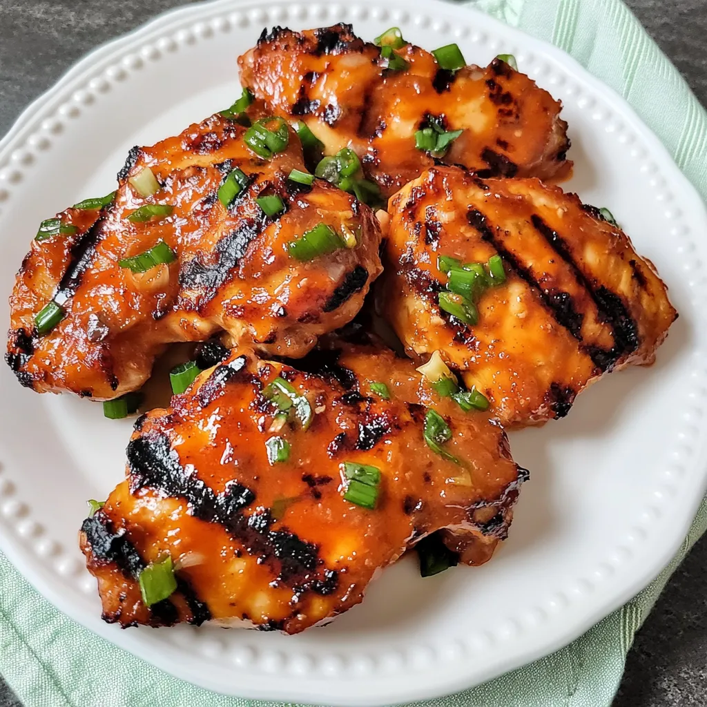 Grilled Honey Buffalo Chicken Thighs Recipe