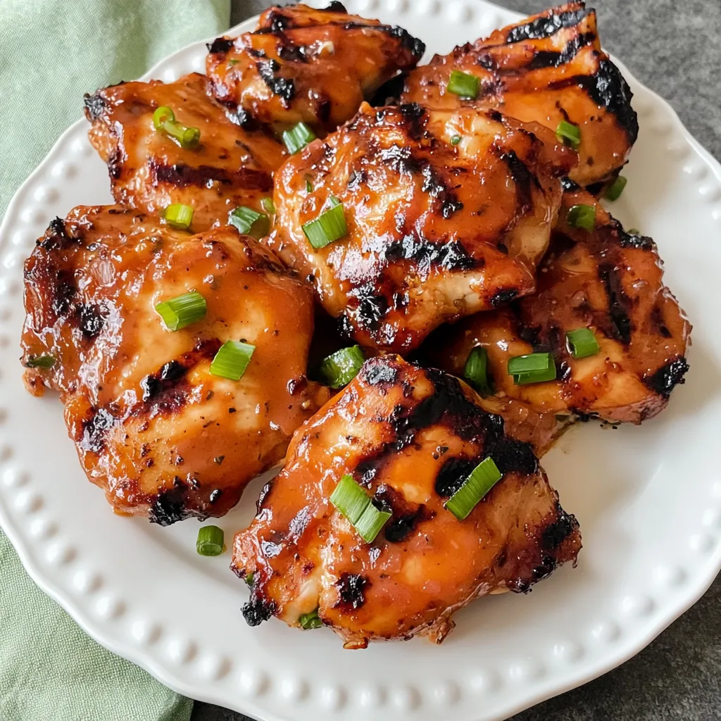 Easy Grilled Honey Buffalo Chicken Thighs
