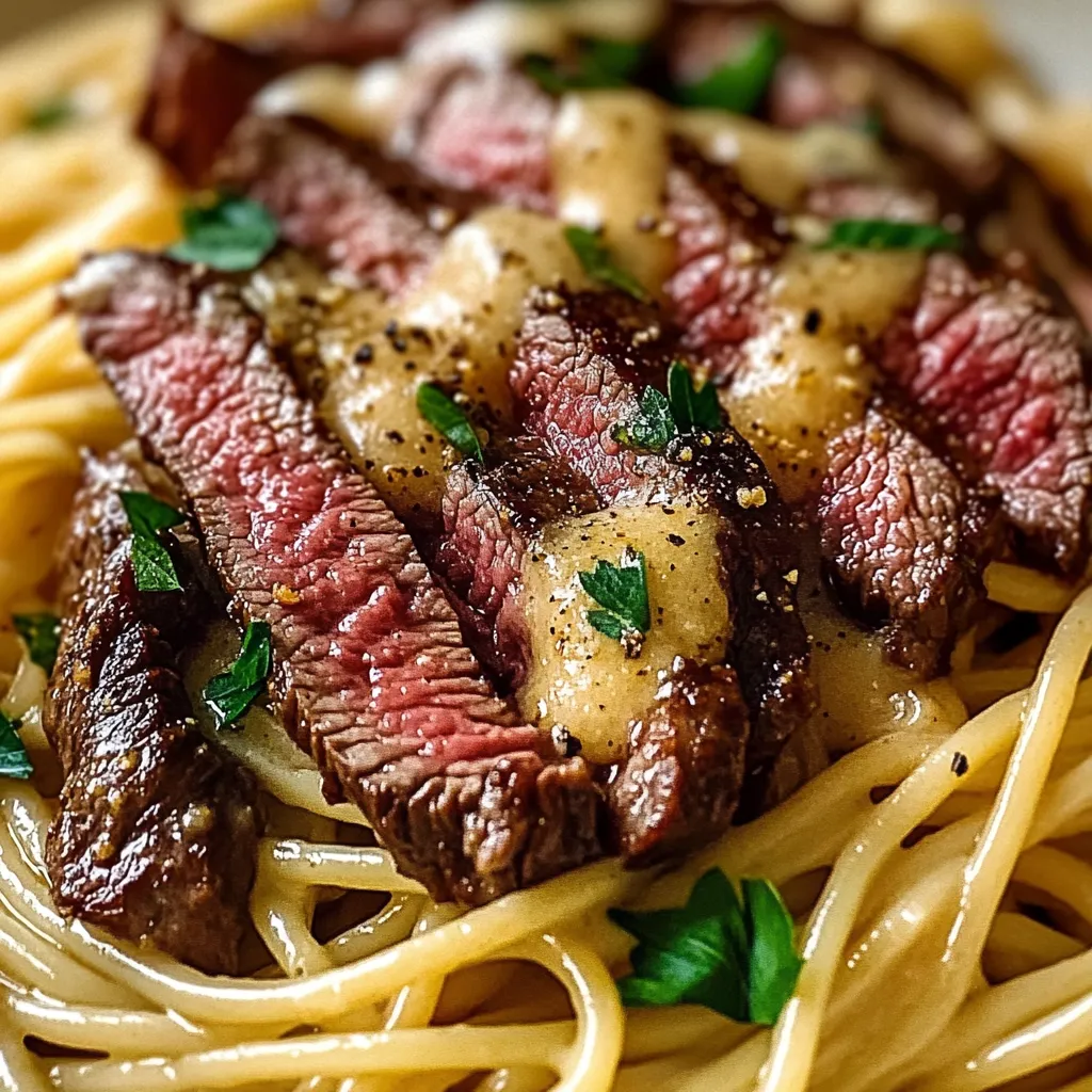 Garlic Butter Steak Lightning Noodles Recipe