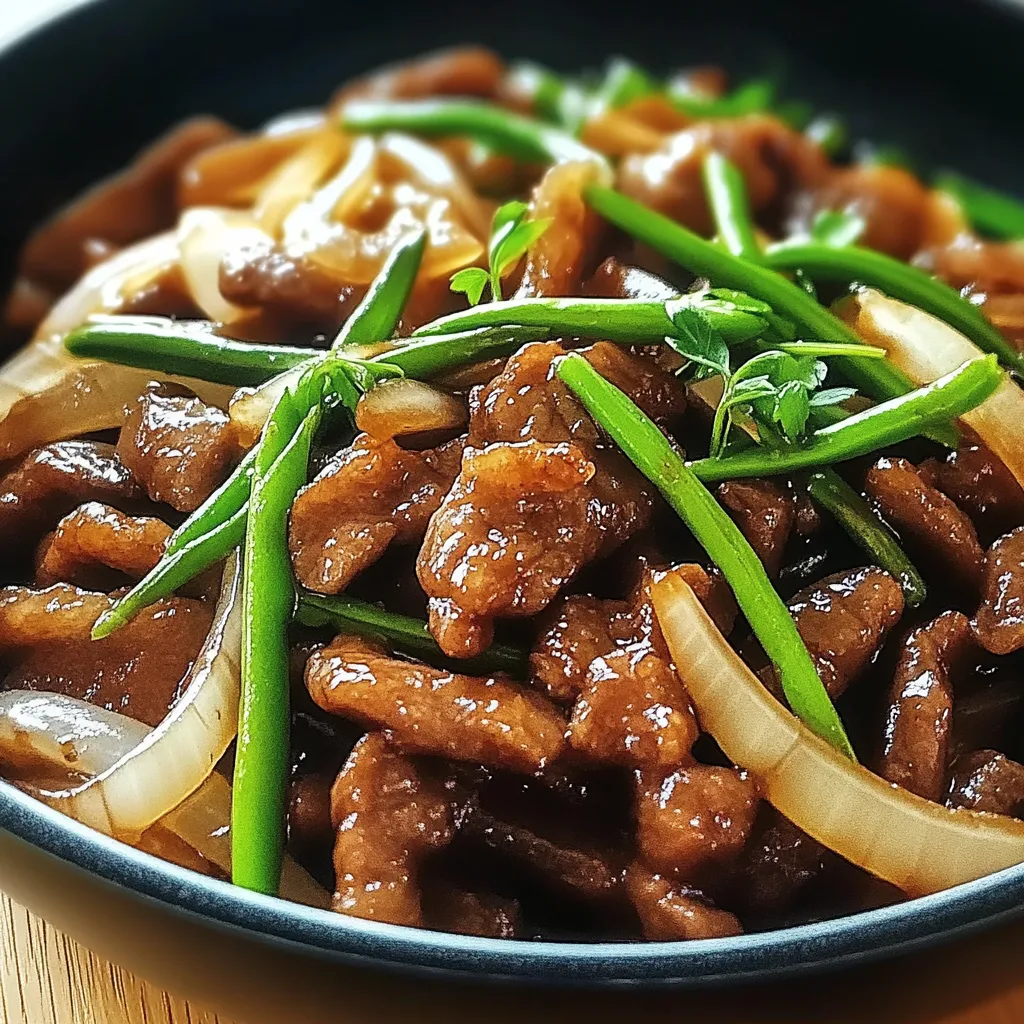 Chinese Beef and Onion Stir-Fry