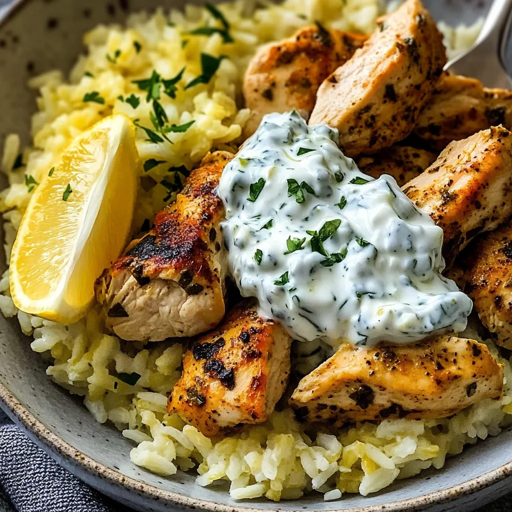 Easy Dump-and-Bake Chicken Tzatziki Rice