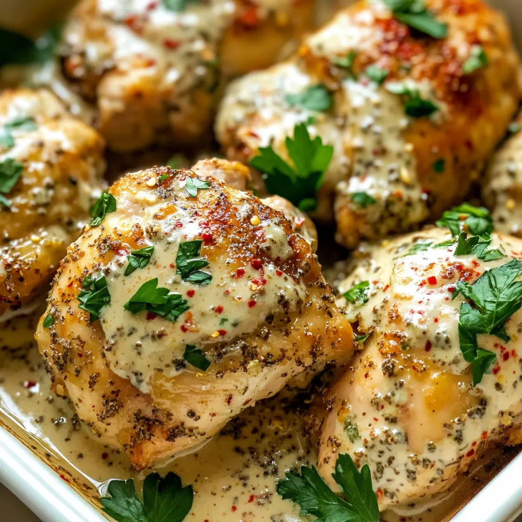 Za'atar Chicken Thighs with Tahini and Garlic Recipe