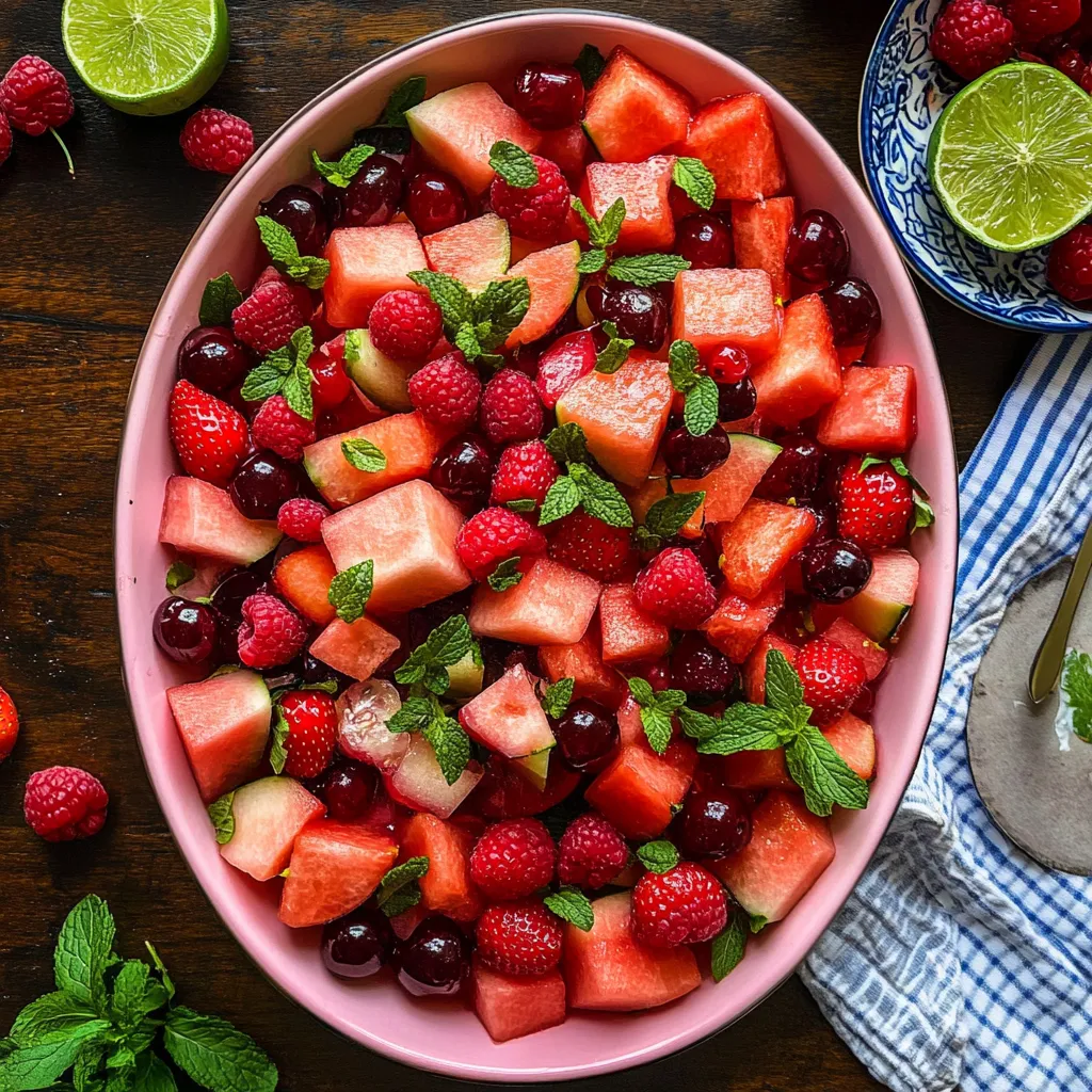 Easy Watermelon Fruit Salad
