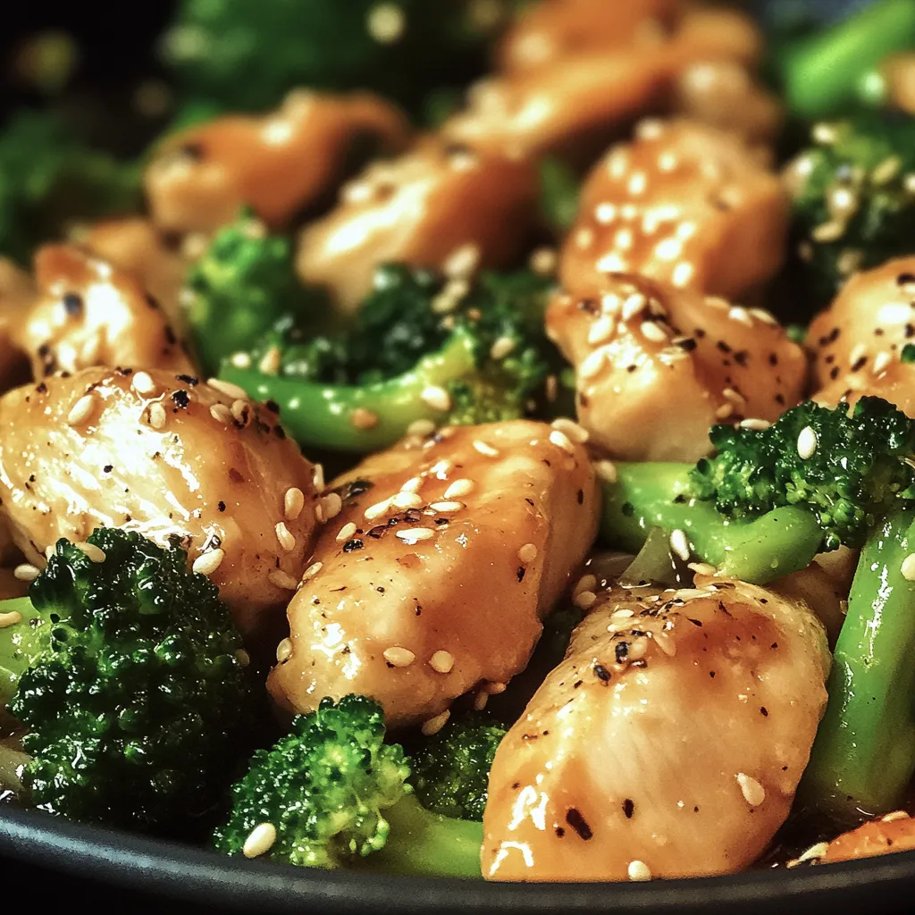 Easy Garlic Chicken with Broccoli and Spinach
