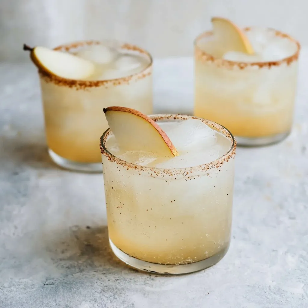 Pear Vanilla Gin Fizz Recipe