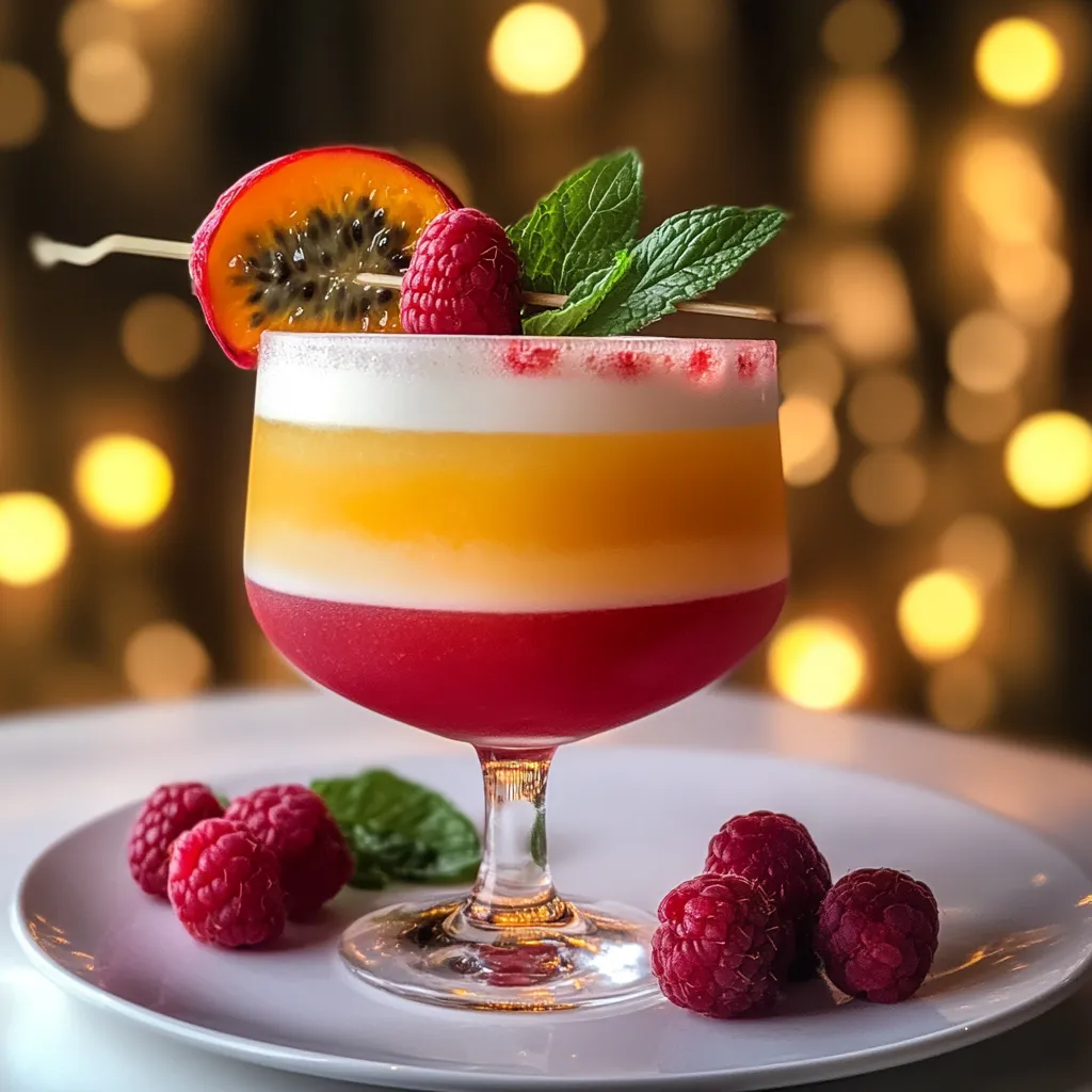 Raspberry Passionfruit Tequila Sour
