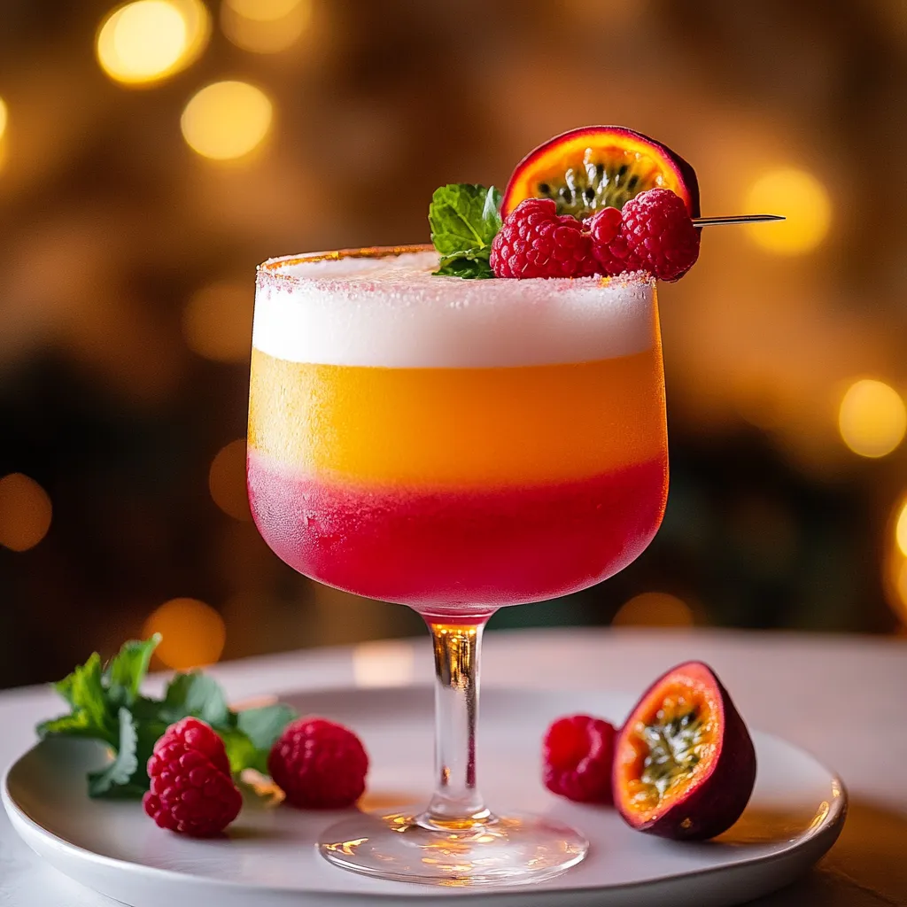 Raspberry Passionfruit Tequila Sour Recipe