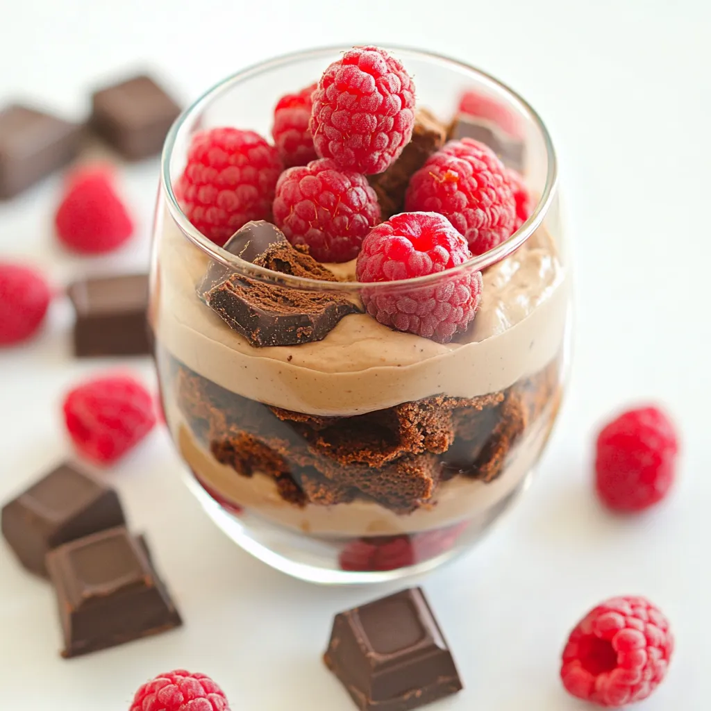 Raspberry Brownie Parfaits Recipe