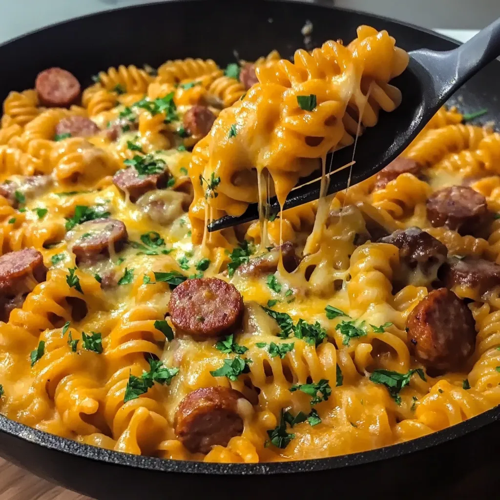 Cheesy Sausage Pasta