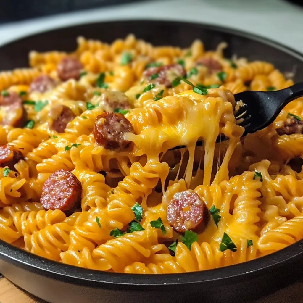 Cheesy Sausage Pasta Recipe