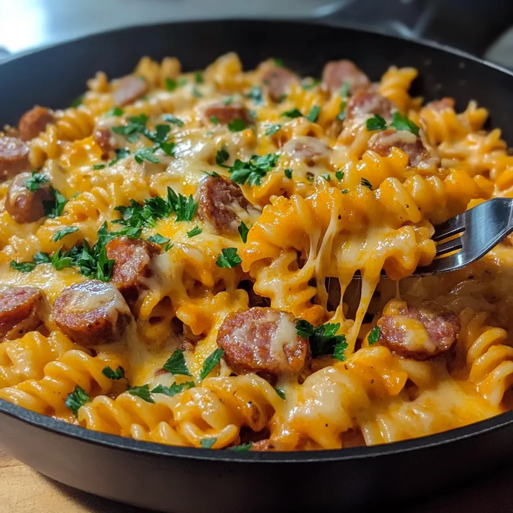 Easy Cheesy Sausage Pasta