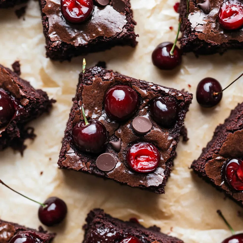 Roasted Chocolate Cherry Brownies