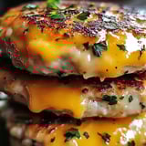 Cheddar Ranch Chicken Burgers