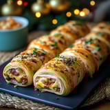 Garlic Butter Bacon Cheeseburger Rollups