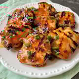 Grilled Honey Buffalo Chicken Thighs