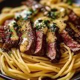 Garlic Butter Steak Lightning Noodles