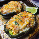Chicken Stuffed Poblano Peppers