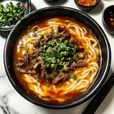 Spicy Korean Gochujang Beef Noodles