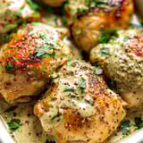 Za'atar Chicken Thighs with Tahini and Garlic