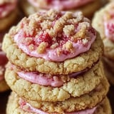 Strawberry Cream Cheese Crumble Cookies Recipe