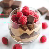 Raspberry Brownie Parfaits